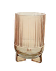 Monochromatic Amber Glass Vases Peach