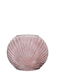 Sea Shell Glass Vases Pink