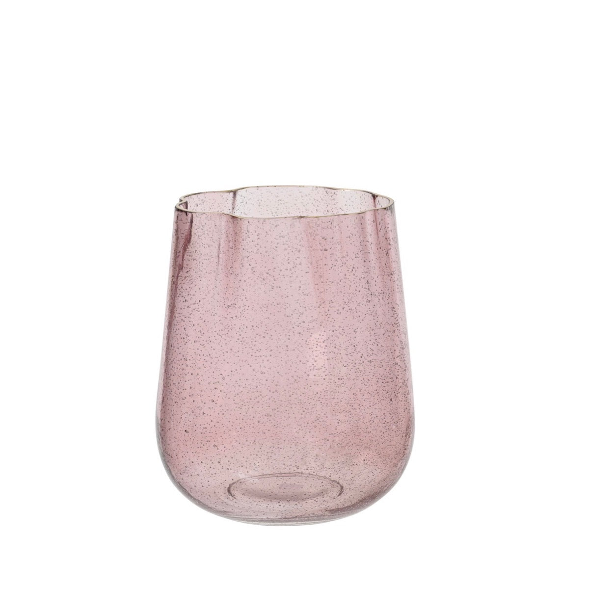 Pink Sparkle Glass Vases Pink