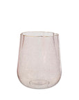 Pink Sparkle Glass Vases Peach