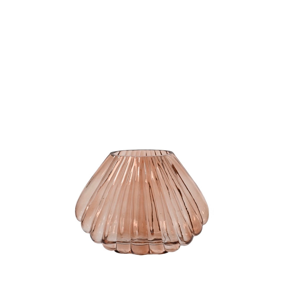 Rose or Seafoam Green Glass Vase 7.3" Rose