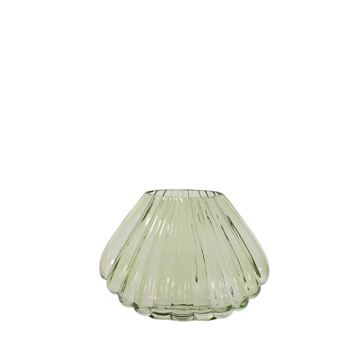 Rose or Seafoam Green Glass Vase 8.7" Seafoam Green