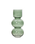 Glass Bubble Vase 12.8" Green