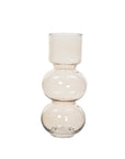 Glass Bubble Vase 10.4" Pink