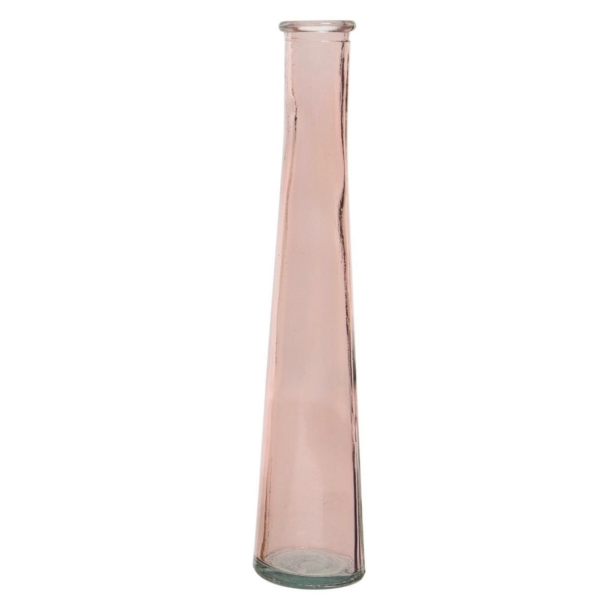 Extra-Tall Recycled Glass Vases Pink
