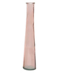 Extra-Tall Recycled Glass Vases Pink