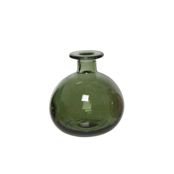 Glass Ball Vases in Assorted Colors Green