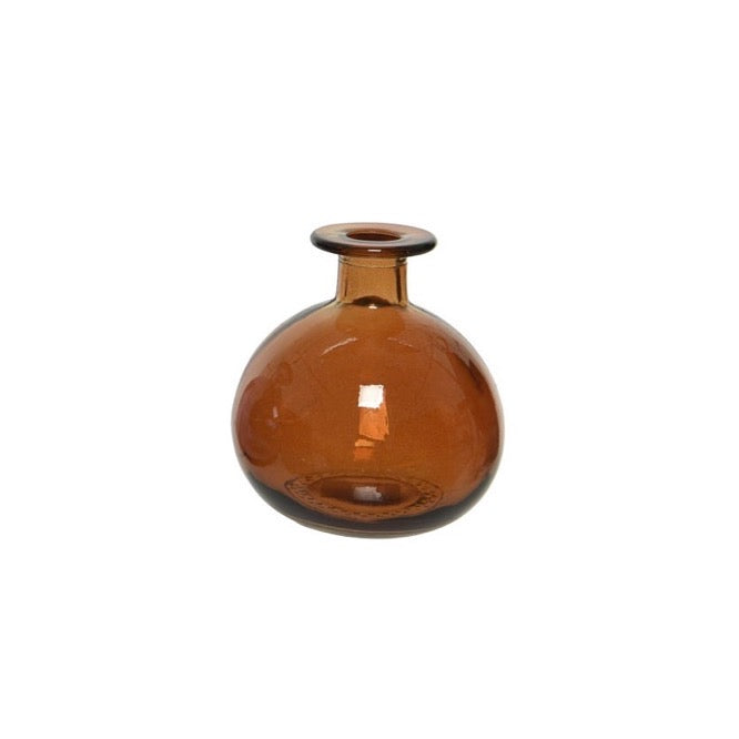 Glass Ball Vases in Assorted Colors Orange