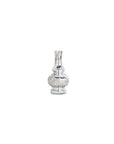 Mini Silver Mercury-Glass Bud Vases 6" Pot Belly