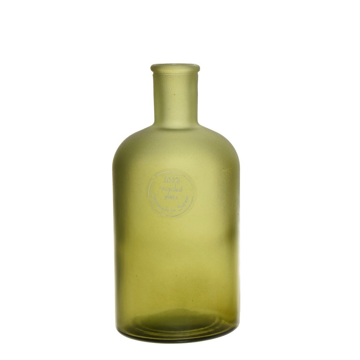 Matte Glass Vases Green