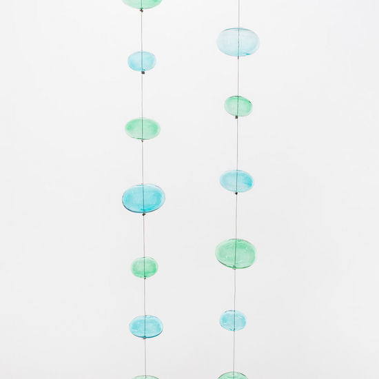 Blue Glass Orb Garland