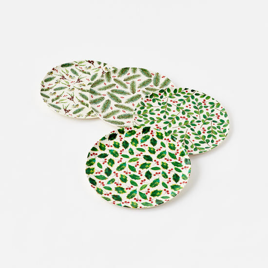Holiday Botanical Plates