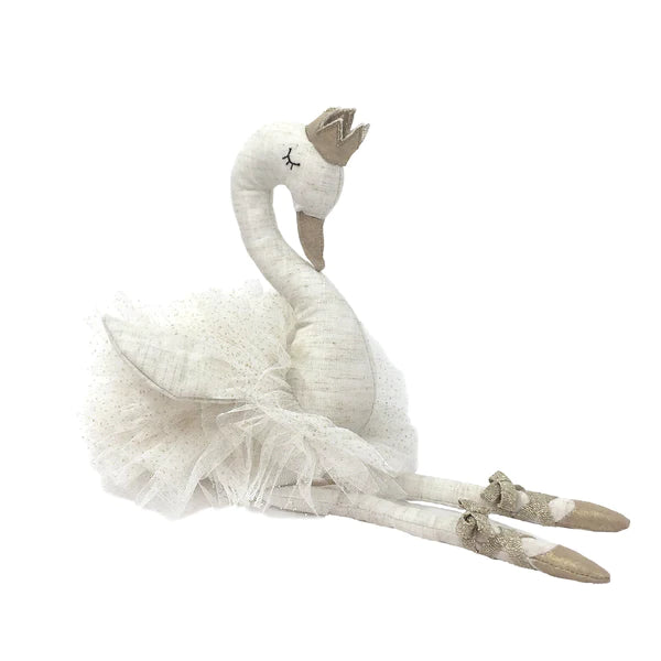 Plush Princess Swan Toy WHITE