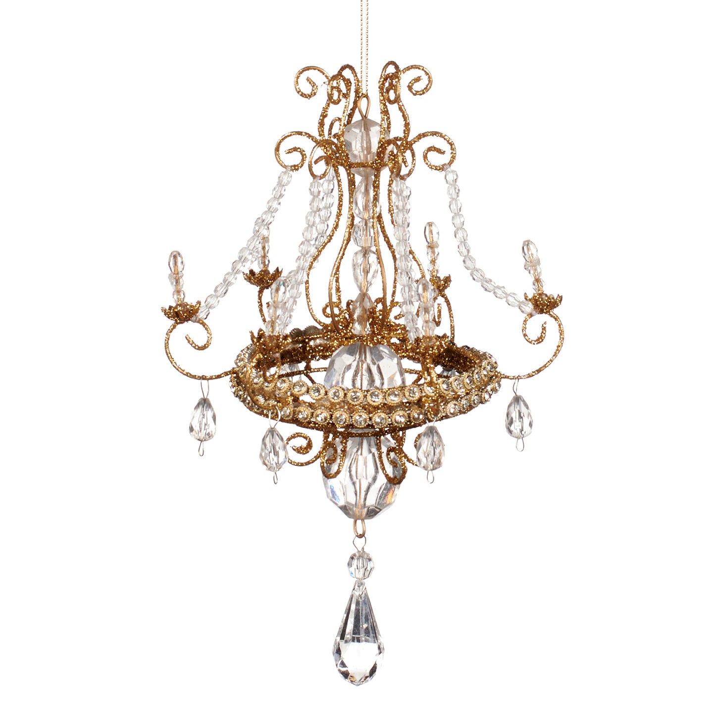 Gold Round Chandelier Ornament
