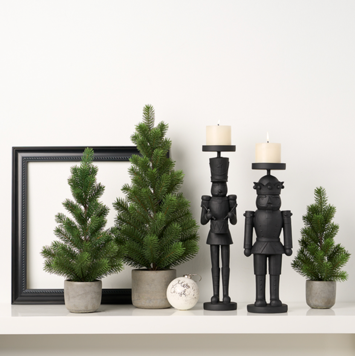 Black Nutcracker Candleholder