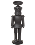 Black Nutcracker Candleholder 18"