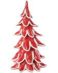 Glittering Red Tree Figurine 15"