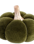 Plush Green Velvet Pumpkin 4.75"