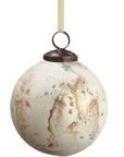 Distressed Glass Ornament 4"