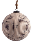 Distressed-Design Pink Ornaments Ball 8"