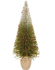 Ombre Holiday Tree with Berries 11.8"