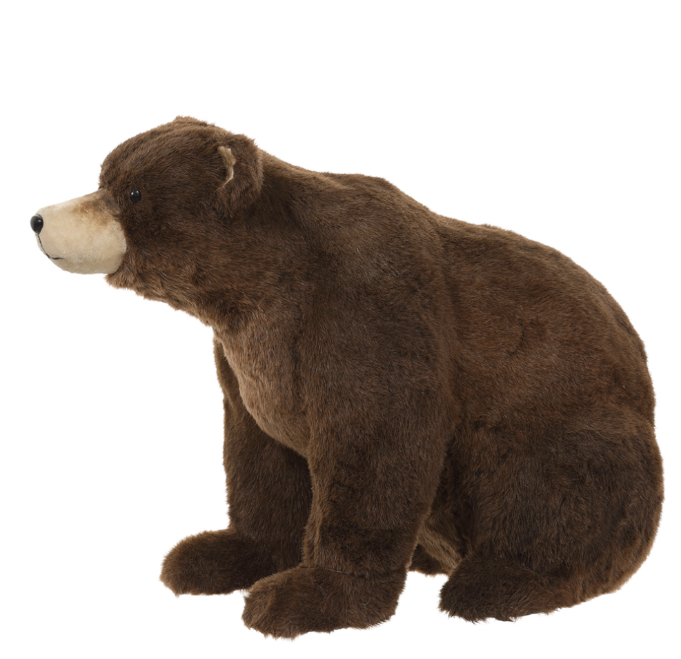 Furry Bear Figurine 20.5"