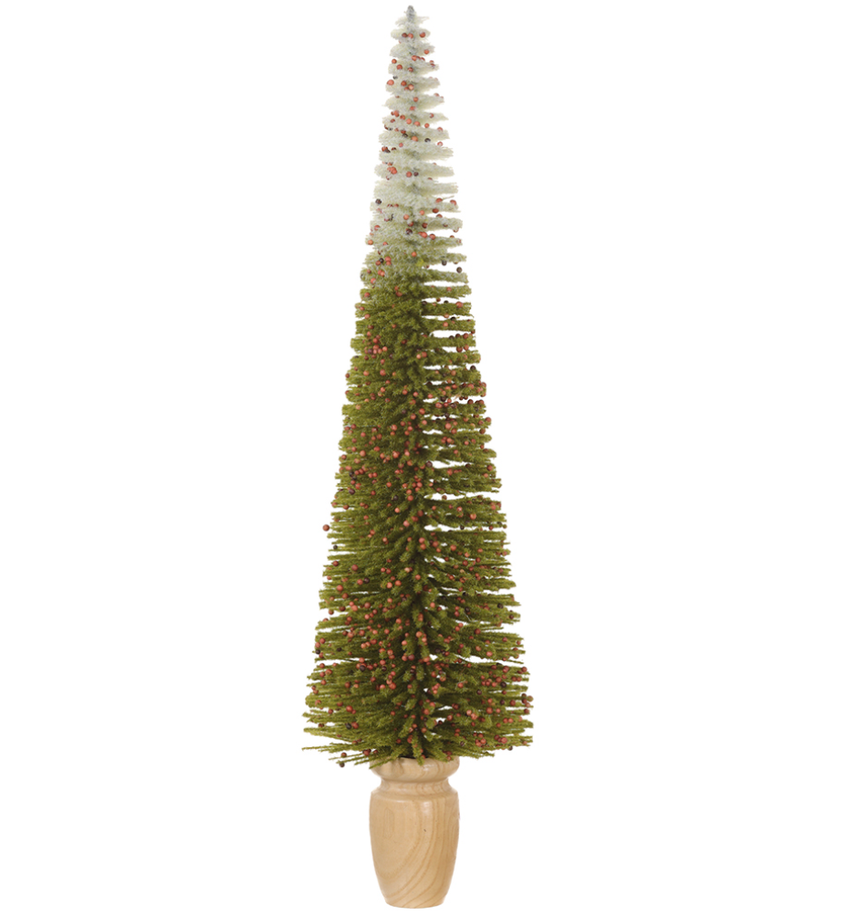 Ombre Holiday Tree with Berries 18.5
