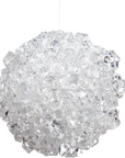 Iced Ball Ornament 3"