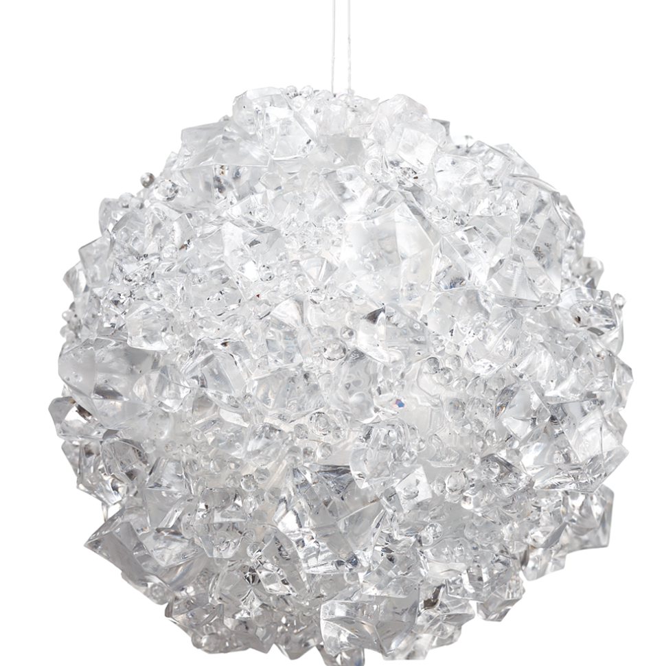 Iced Ball Ornament 4'