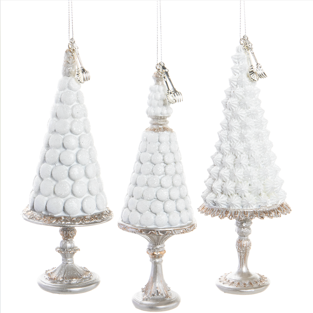 White Candy Cake Ornament