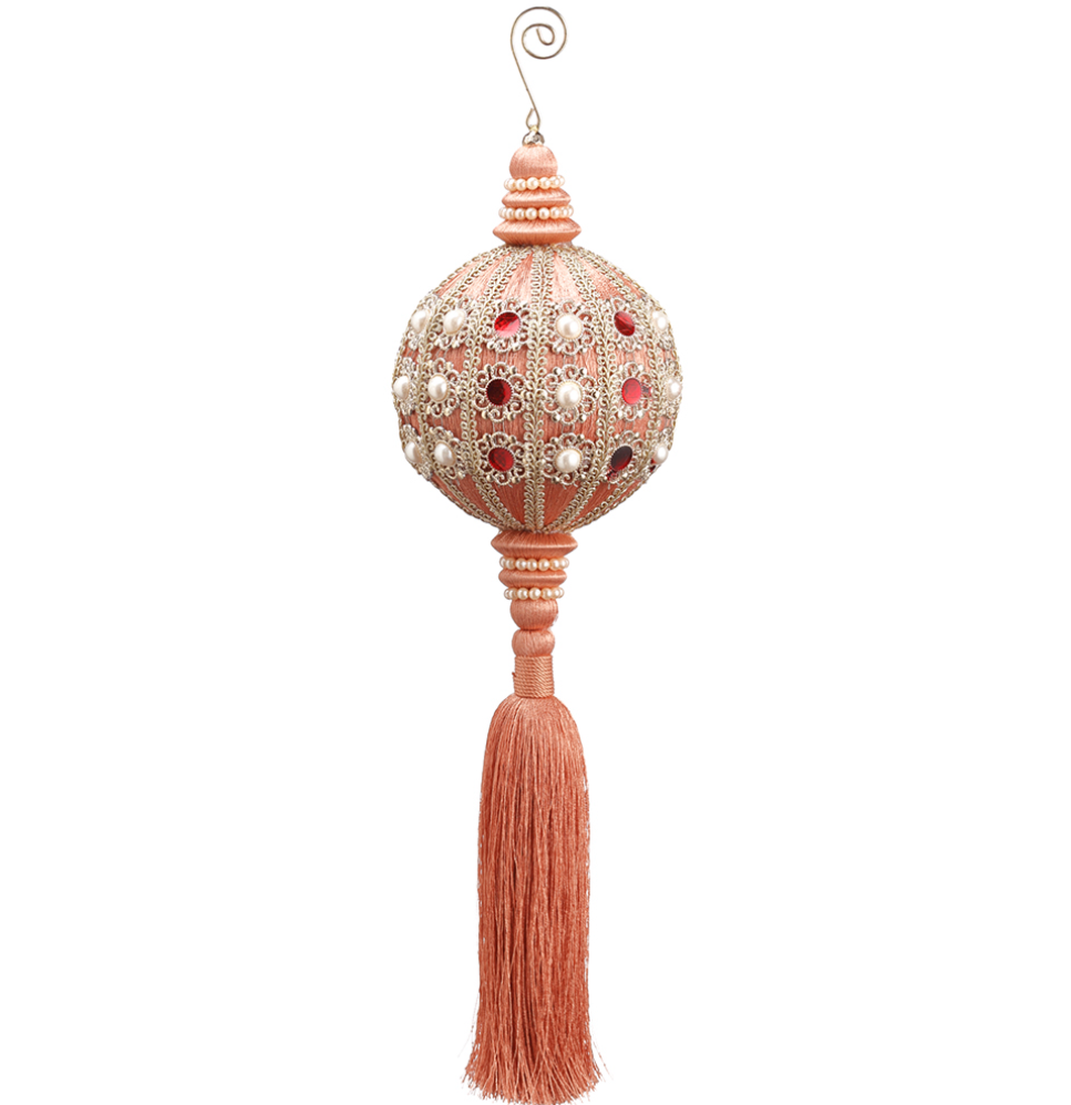 Pink Jewel Tassel Ornaments Jewel
