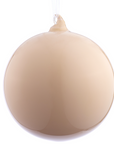 Glass Ornament in Almond 6"