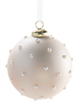 Dotted Pearl Glass Ornament DOTTED
