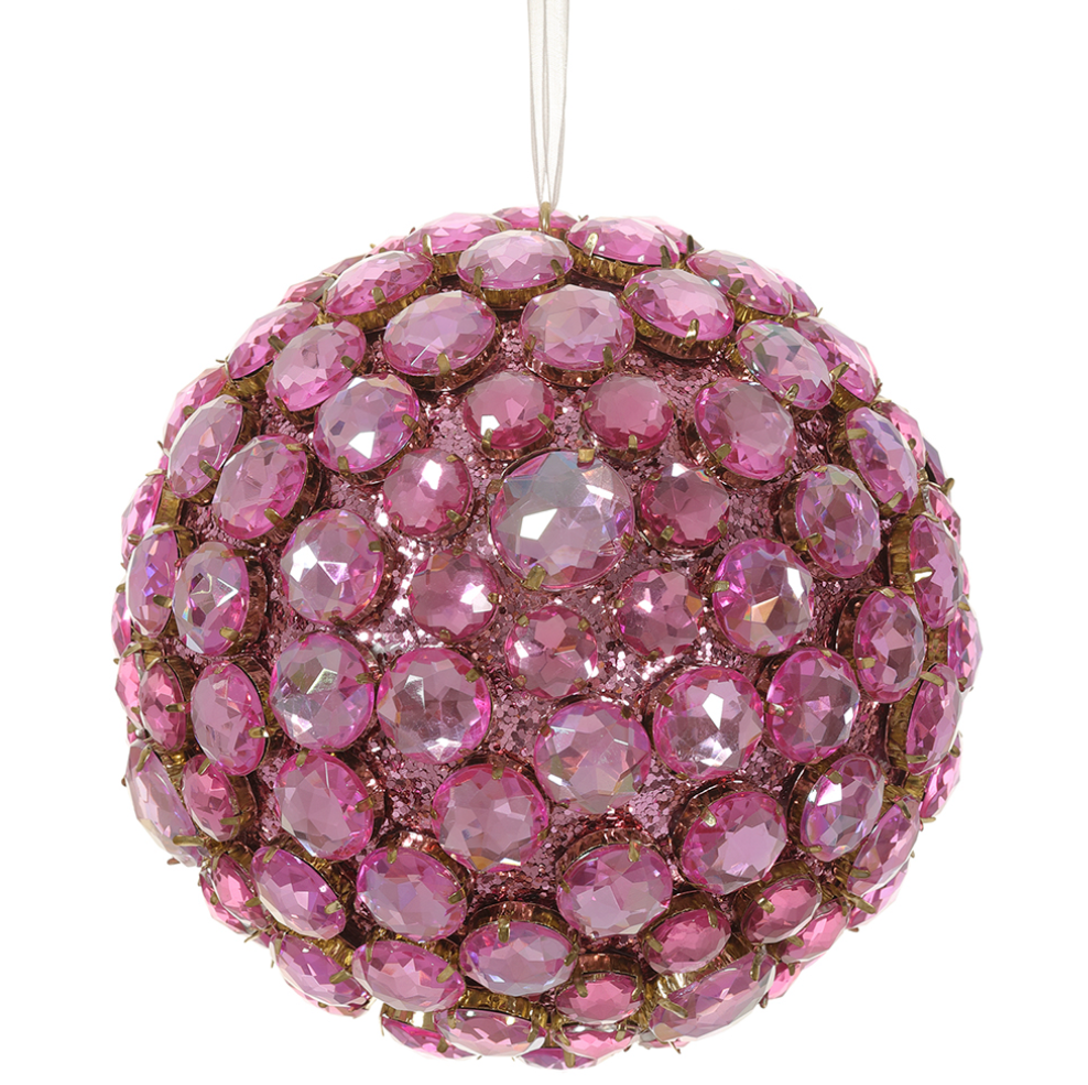 Pink Rhinestone Ornament