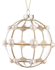 Pearl Glass Ornament Ball 4.5"