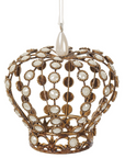 Pearl Crown Ornament 4"