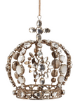 Pearl Crown Ornament 6"