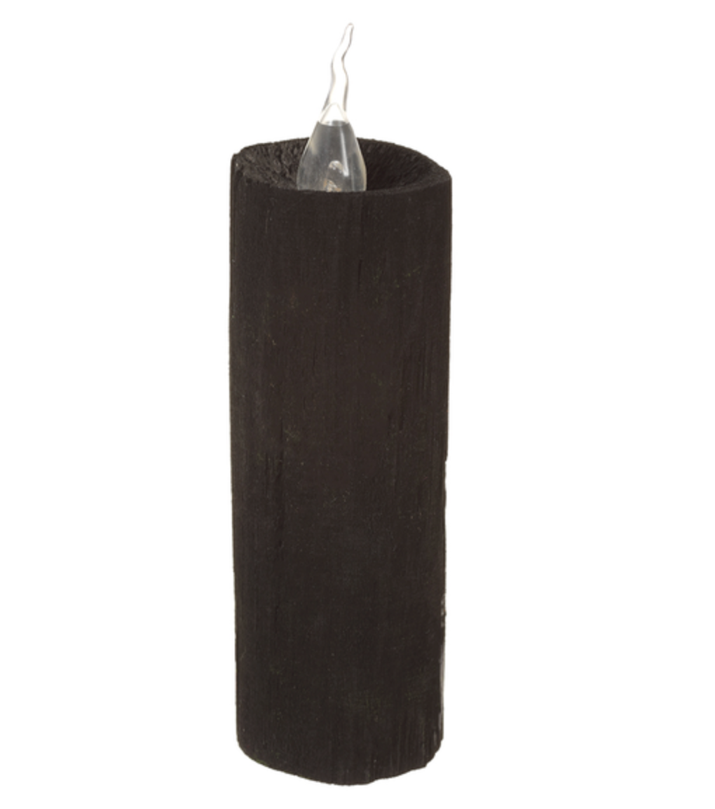 Wooden Faux Candle 7.09"