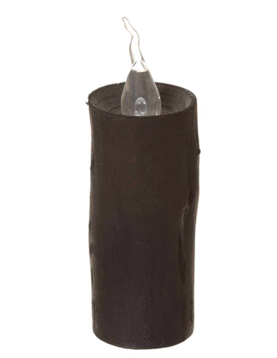 Wooden Faux Candle 5.11"