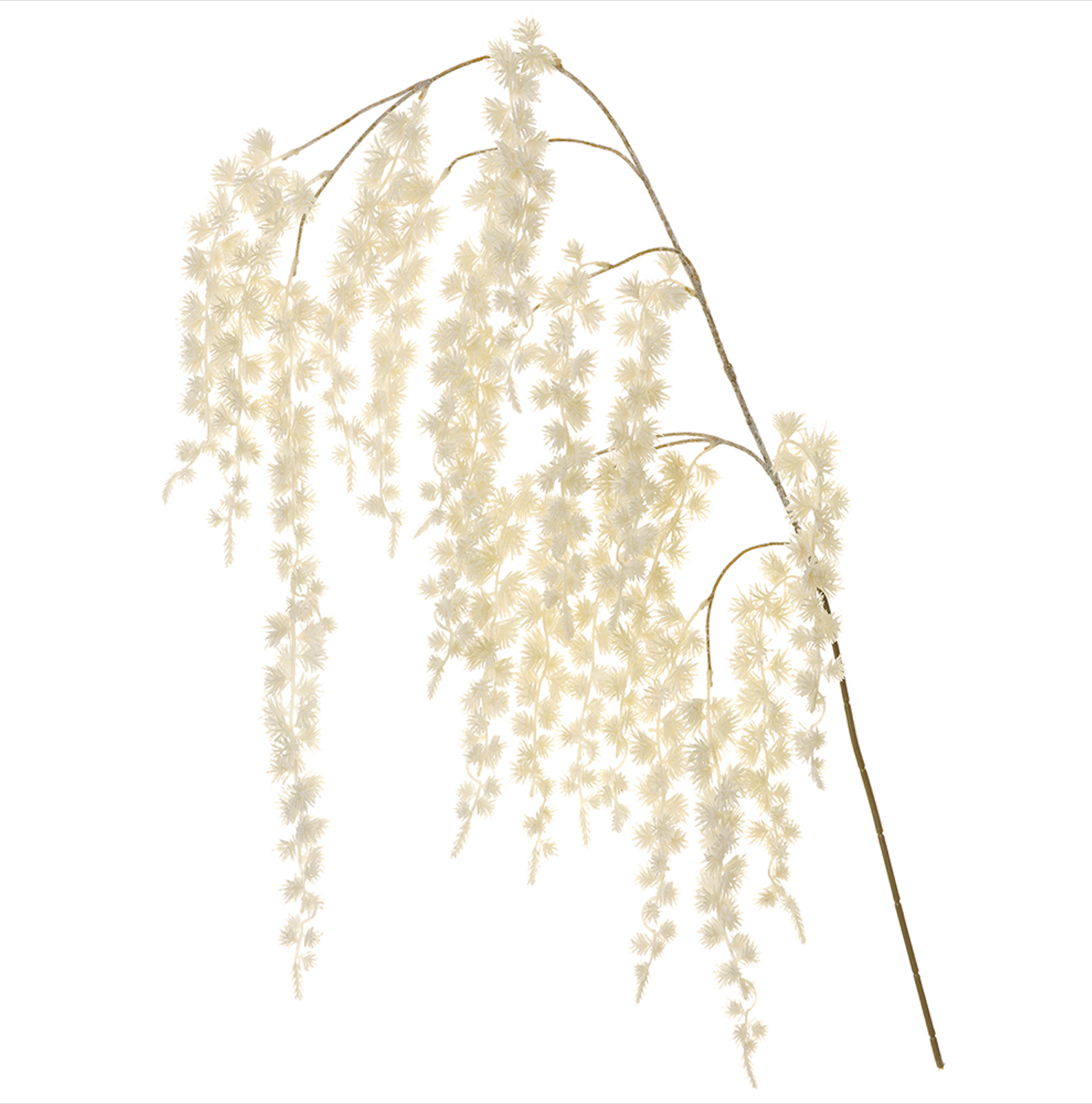 Pine Needle Hanging Spray White