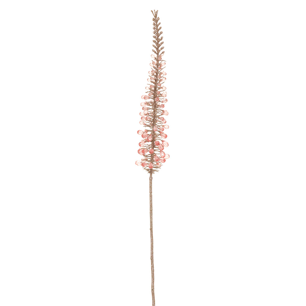 Pink Beaded Foxtail Spray