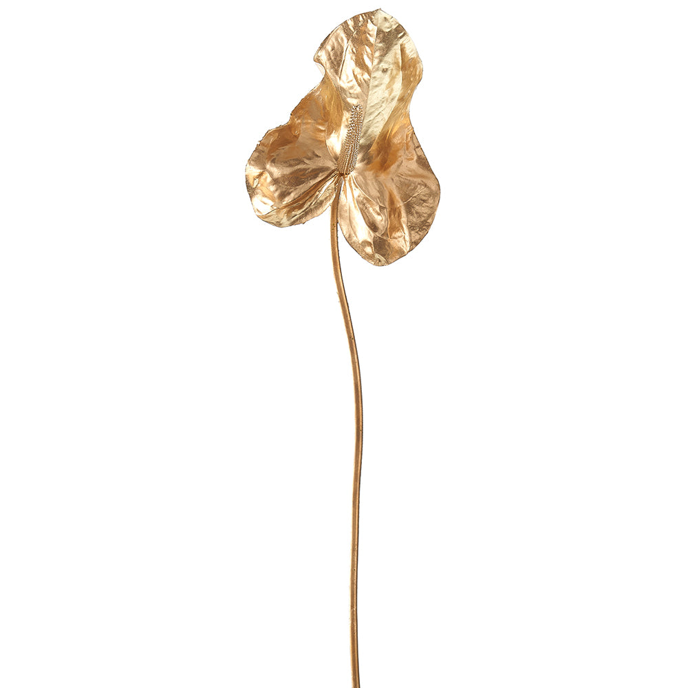 Metallic Anthurium Flower 32.5"