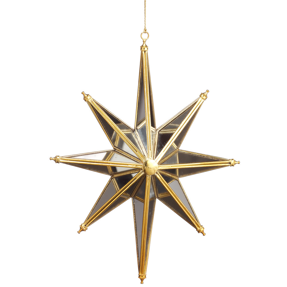 Mirror Gold Star Ornament
