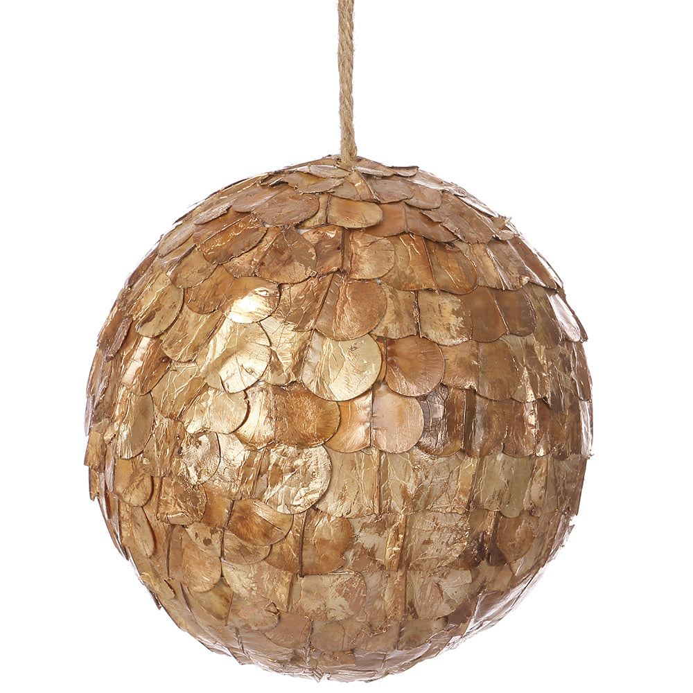 Burnished Gold Seed Pod Ornament