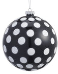 Glitter Ornament with Large Polka Dots 5.5"