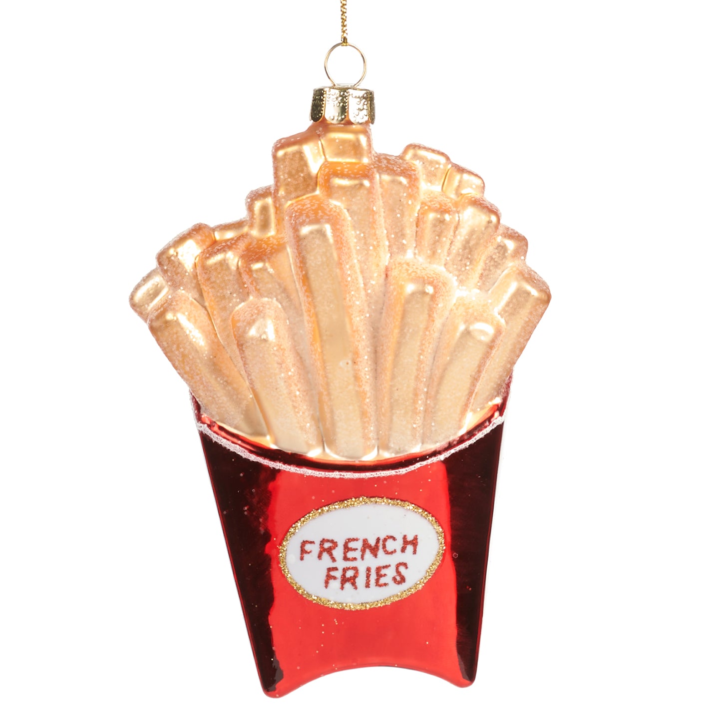Glass French Fry Ornament