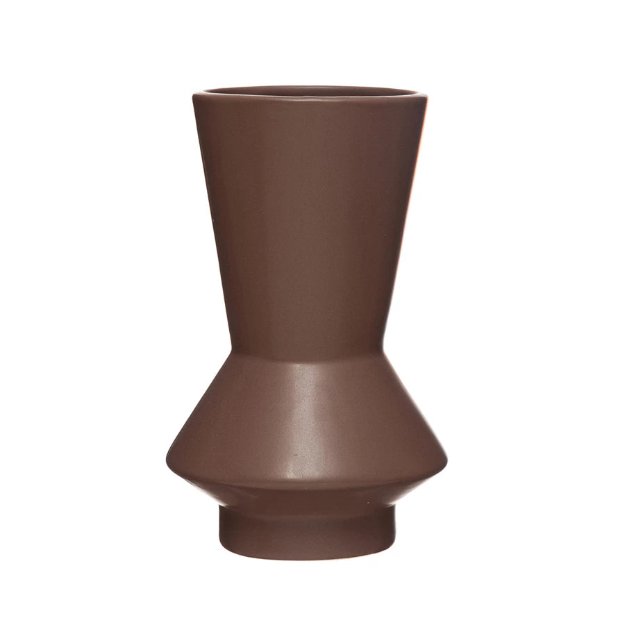 Abstract Design Brown Vase