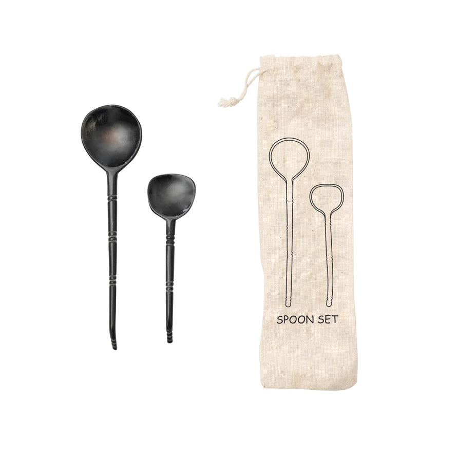 Horn Spoon Set