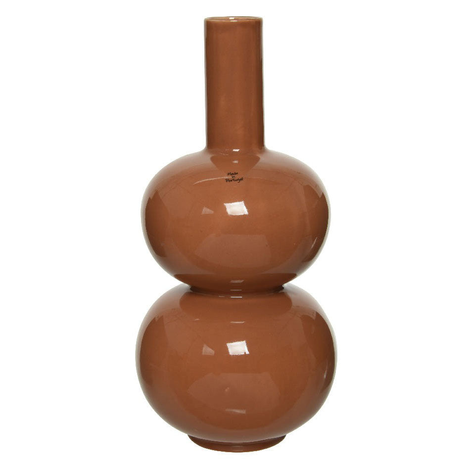 Brown Stoneware Vase