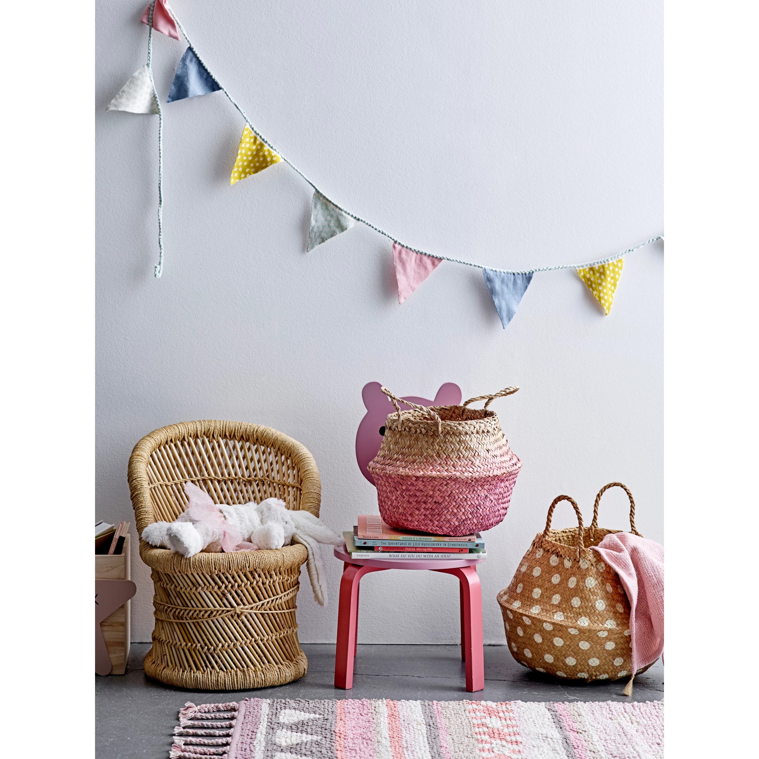 Kid's Woven Bamboo and Rope Chair